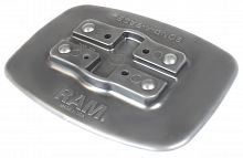 RAP-398-GRYU накладка для креплений RAM Bond-A-Base на борт надувной лодки ПВХ и hypalon, серая
