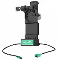 GDS® Uni-Conn™ с блокировкой питания слева + один USB-A док-станция RAM-GDS-DOCKLL-U1CDU