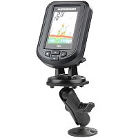 RAP-B-107-1U, композитный двойной шаровой держатель RAM для Humminbird Piranha + другое